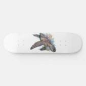 Tortuga de mar multicolor persoonlijk skateboard (Horizontaal)