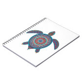 Tortuga Mandala — Calma Colorida Notitieboek (Linkerzijde)