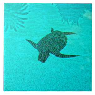Tortuga Turtle Mosaic op Sanibel Island Florida Tegeltje