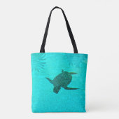 Tortuga Turtle Mosaic op Sanibel Island Florida Tote Bag (Achterkant)