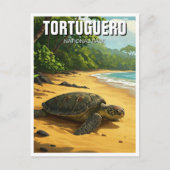 Tortuguero Nationaal Park Costa Rica Reizen Briefkaart (Voorkant)
