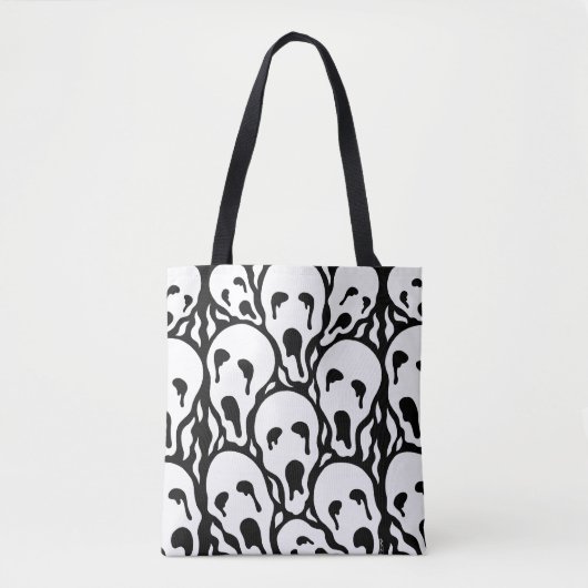 Tortured Souls Weird Horror Artwork Tote Bag (Voorkant)