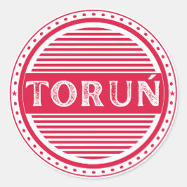 Toruń City Pride Embleem – Poolse identiteit Ronde Sticker