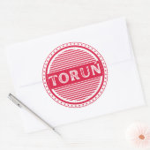 Toruń City Pride Embleem – Poolse identiteit Ronde Sticker (Envelop)