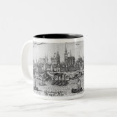 Torun, Polen Tweekleurige Koffiemok (Voorkant links)