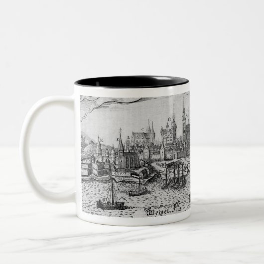 Torun, Polen Tweekleurige Koffiemok (Links)