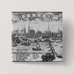 Torun, Polen Vierkante Button 5,1 Cm