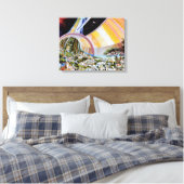 Torus Space Station Habitat Colony Artist Concept Canvas Afdruk (Insitu (Slaapkamer))