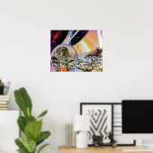 Torus Space Station Habitat Colony Artist Concept Poster (Thuiskantoor)