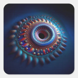 toruswormgat vierkante sticker