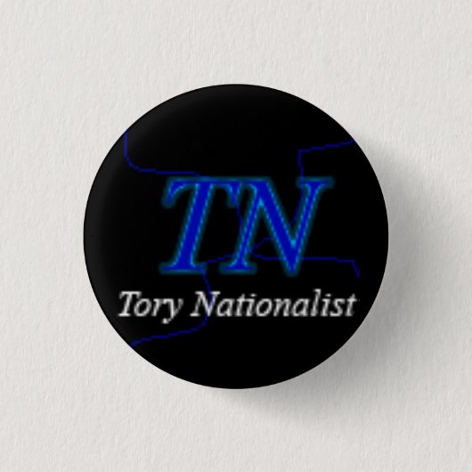 Tory Nationalist Ronde Button 3,2 Cm (Voorkant)