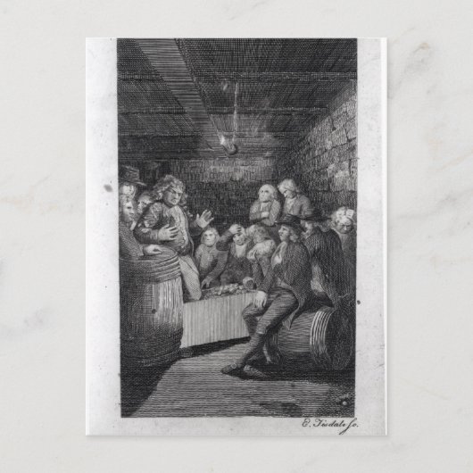 Tory Pandemonium van John Trumbull's Briefkaart (Voorkant)
