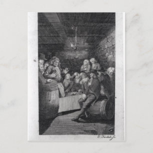 Tory Pandemonium van John Trumbull's Briefkaart