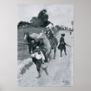 Tory Refugees on their Way to Canada Poster