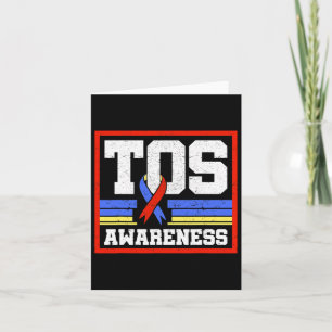 TOS Awareness Ribbon Thoracic Outlet Syndrome Supp Kaart