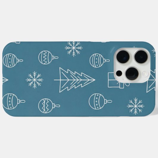 Tosca Christmas texture with festive elements Case-Mate iPhone Case (Achterkant (horizontaal))