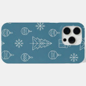 Tosca Kersttextuur met feestelijke elementen Case-Mate iPhone Case (Achterkant (horizontaal))