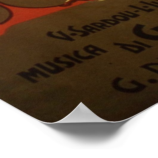 Tosca Opera Poster (Hoek)