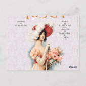 Tosca Opera Vintage - Puccini Opera Poster Ontwerp Briefkaart (Achterkant)