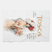 Tosca Opera Vintage - Puccini Opera Poster Ontwerp Theedoek (Horizontaal)