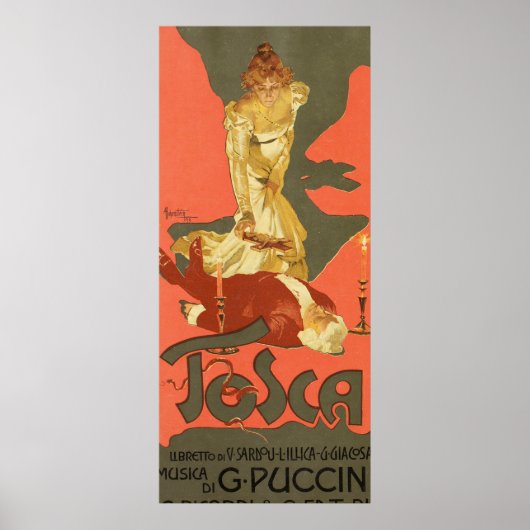 Tosca van Adolfo Hohenstein Poster (Voorkant)