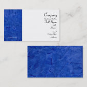 Toscaans Blauw Ingepakte Visitekaartjes (Voorkant / Achterkant)