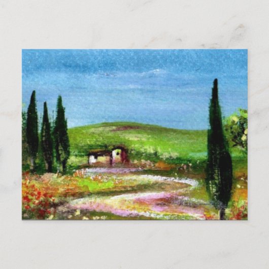 TOSCAANS LANDSCHAP 5 BRIEFKAART (Voorkant)