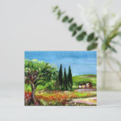 TOSCAANS LANDSCHAP 5 BRIEFKAART (Staand voorkant)