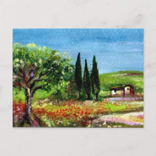TOSCAANS LANDSCHAP 5 BRIEFKAART (Voorkant)