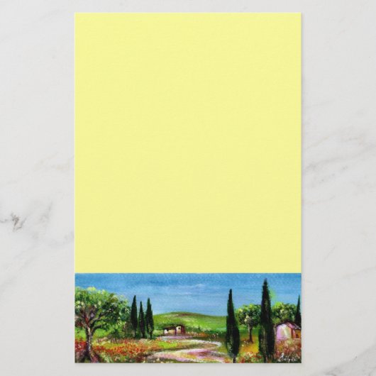 TOSCAANS LANDSCHAP 5 BRIEFPAPIER (Voorkant)