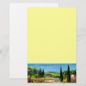 TOSCAANS LANDSCHAP 5 BRIEFPAPIER (Voorkant / Achterkant)