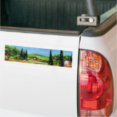 TOSCAANS LANDSCHAP 5 BUMPERSTICKER (Op Truck)