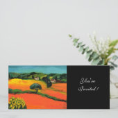 TOSCAANS LANDSCHAP, blauw groen geel oranje Kaart (Staand voorkant)