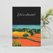 TOSCAANS LANDSCHAP, blauw groen geel oranje Kaart (Staand voorkant)