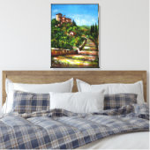 TOSCAANS LANDSCHAP CANVAS AFDRUK (Insitu (Slaapkamer))
