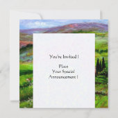 TOSCAANS LANDSCHAP MET GROENE HEUVELS KAART (Achterkant)