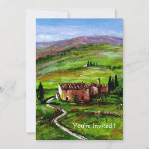 TOSCAANS LANDSCHAP MET GROENE HEUVELS KAART