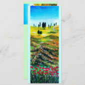 TOSCAANS LANDSCHAP MET KLAPROZEN KAART (Voorkant / Achterkant)