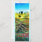 TOSCAANS LANDSCHAP MET KLAPROZEN KAART (Voorkant)