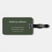 Toscaans landschap met wijngaarden en een fiets bagagelabel (Achterkant horizontaal)