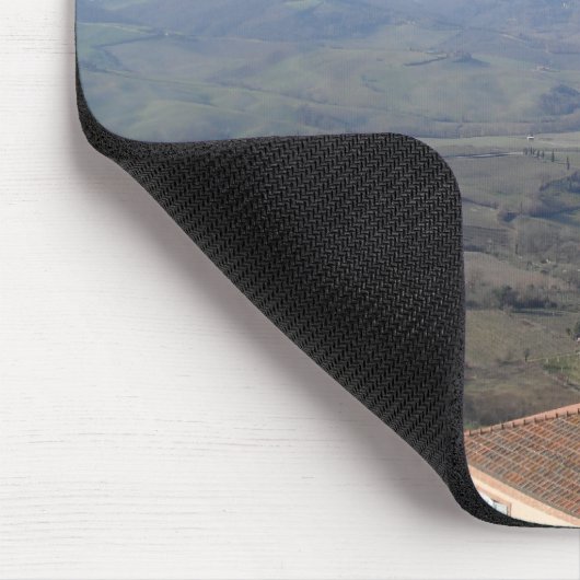 Toscaans landschap Mousepad Muismat (Hoek)