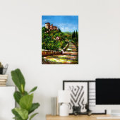 TOSCAANS LANDSCHAP POSTER (Thuiskantoor)