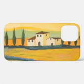 Toscaans landschap, privé schilder, acrylverf Case-Mate iPhone case (Achterkant (horizontaal))