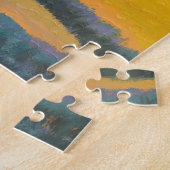 Toscaans landschap, privé schilder, acrylverf legpuzzel (Zijkant)