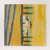 Toscaans landschap, privé schilder, acrylverf legpuzzel (Horizontaal)