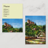 TOSCAANS LANDSCHAP VISITEKAARTJE (Voorkant / Achterkant)