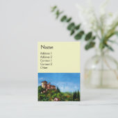 TOSCAANS LANDSCHAP VISITEKAARTJE (Staand voorkant)