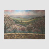 Toscaans Lentelandschap Decoupage Tissuepapier (Voorkant)