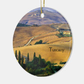 Toscaans platteland, Toscane, Italië, keramisch si Keramisch Ornament (Links)