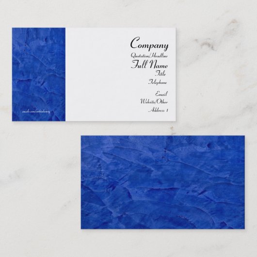 Toscaanse Blauwe Visitekaartjes 2.0 (Voorkant / Achterkant)